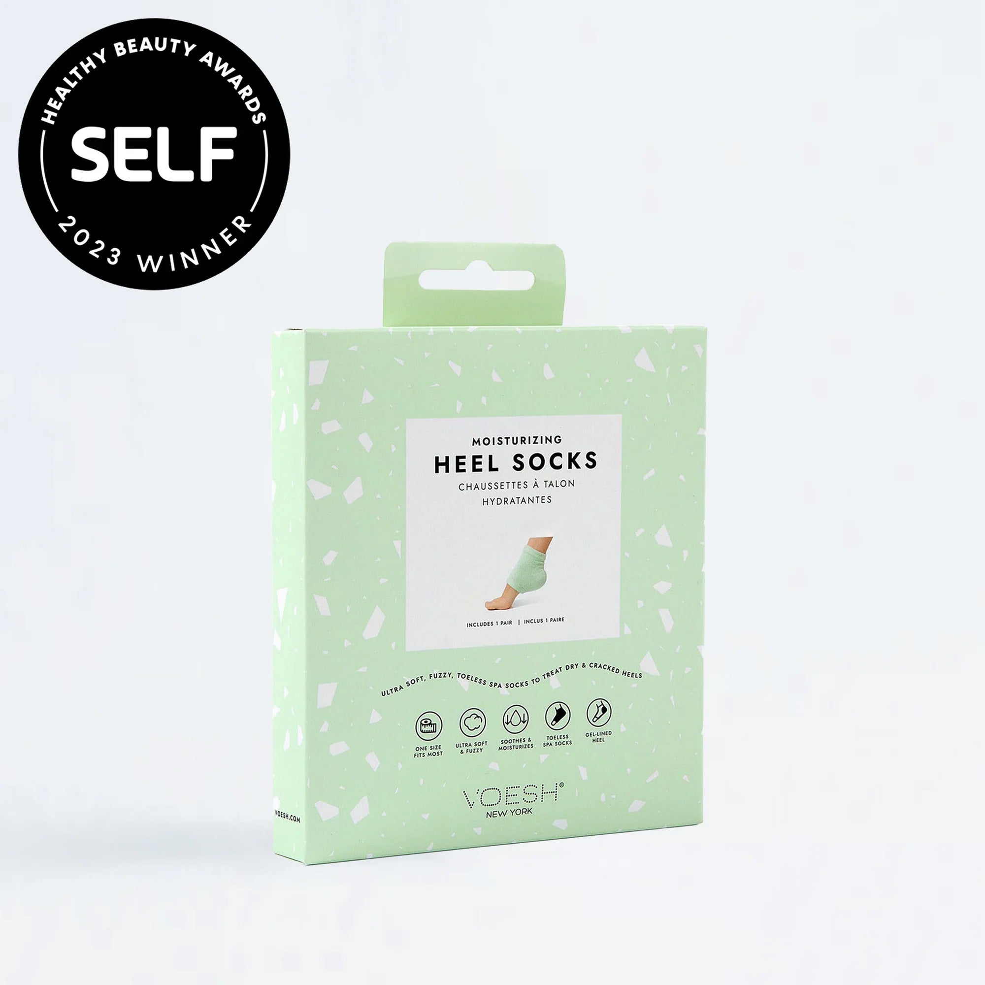Moisturizing Heel Socks Mint