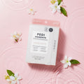 Jasmine Soothe Pedi Moments Box in Water on Pink with White Jasmine Flowers