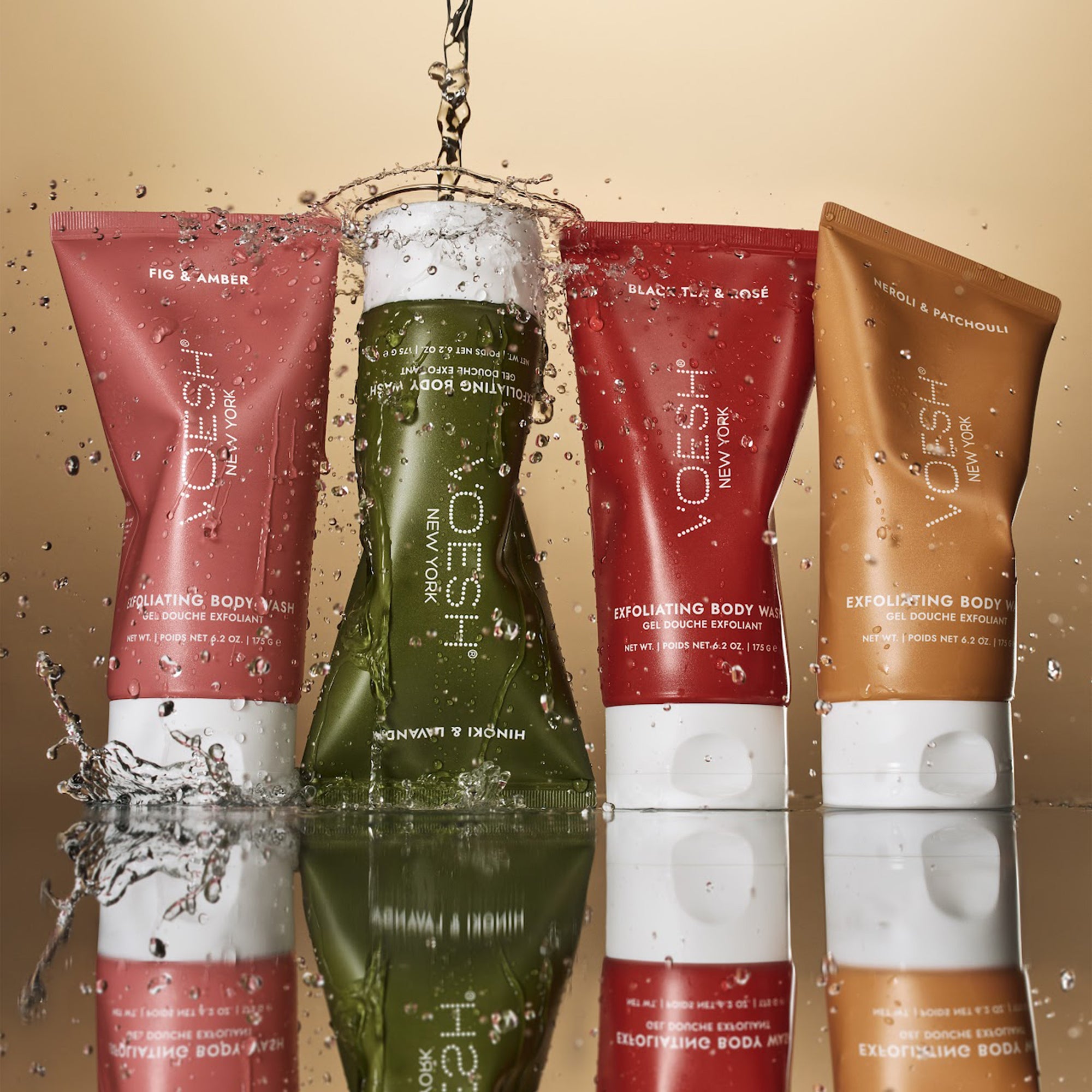 Exfoliating Body Wash Hinoki & Lavanda - Sugar Scrub with Plant-Derived AHAs