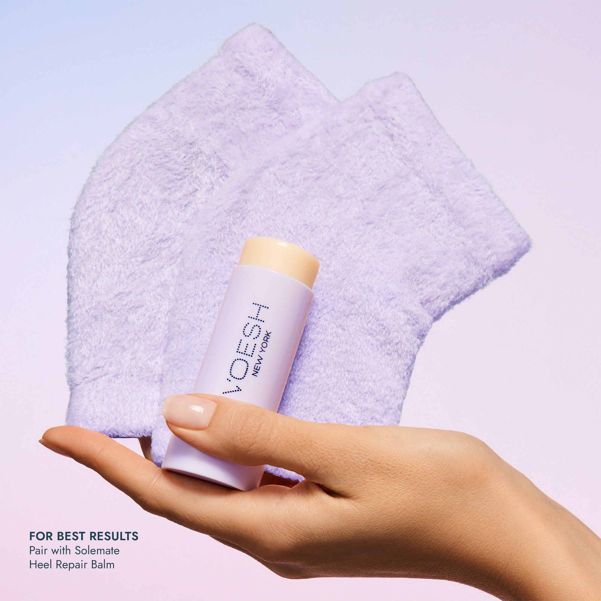 Moisturizing Heel Socks Purple