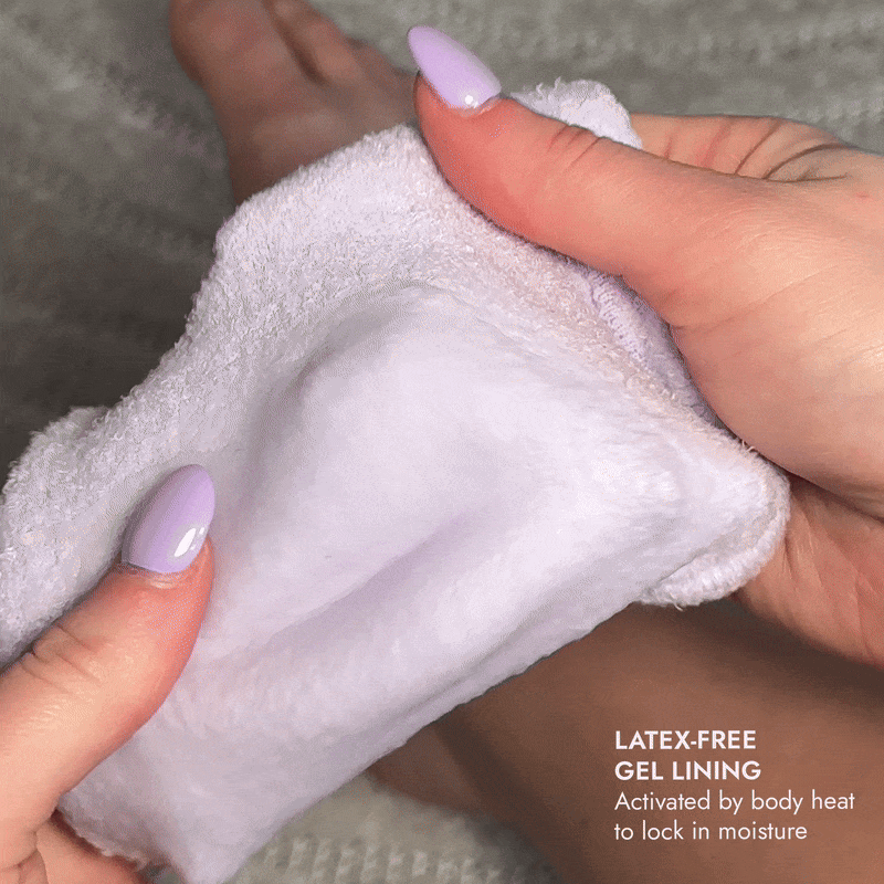 Moisturizing Heel Socks Purple