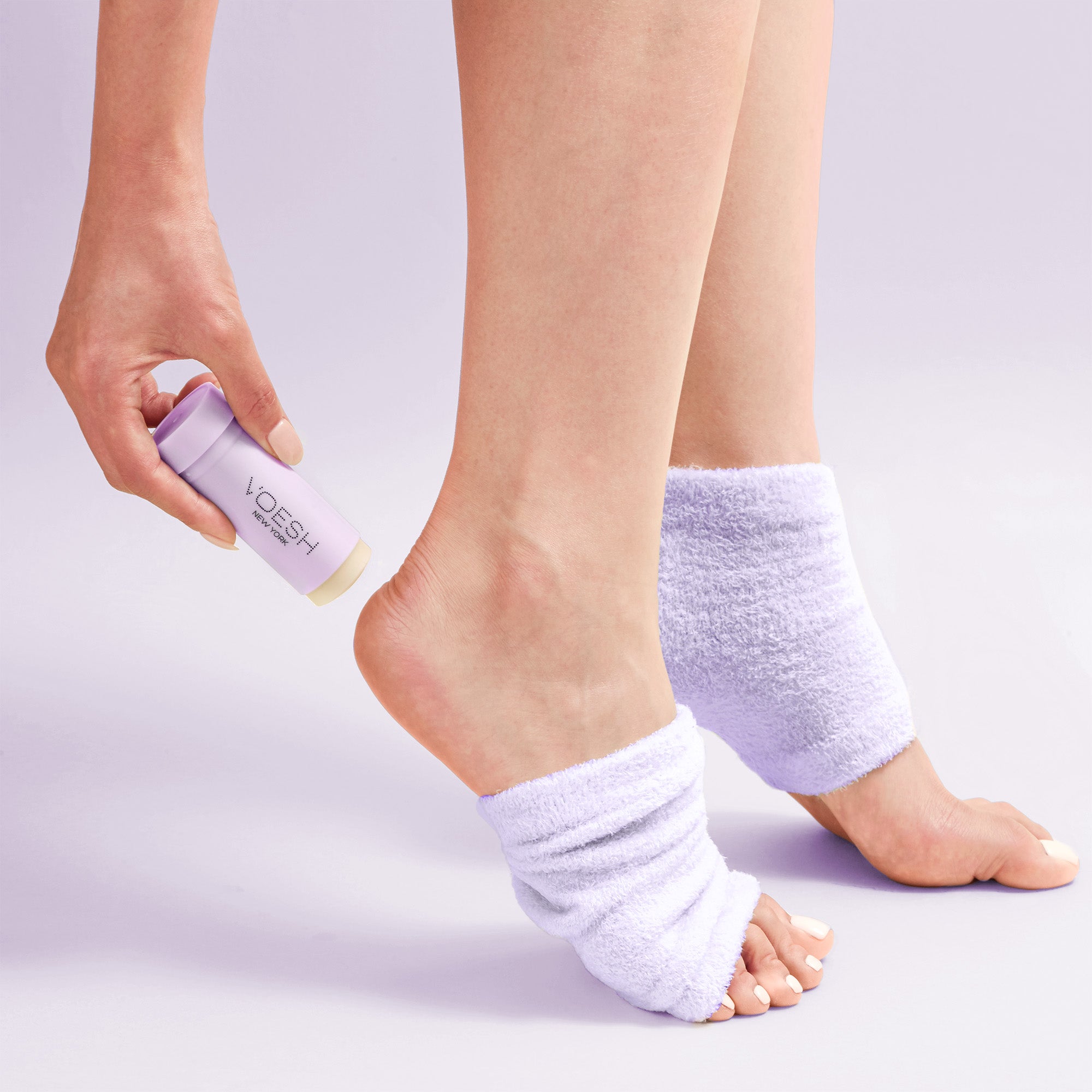 Moisturizing Heel Socks Purple