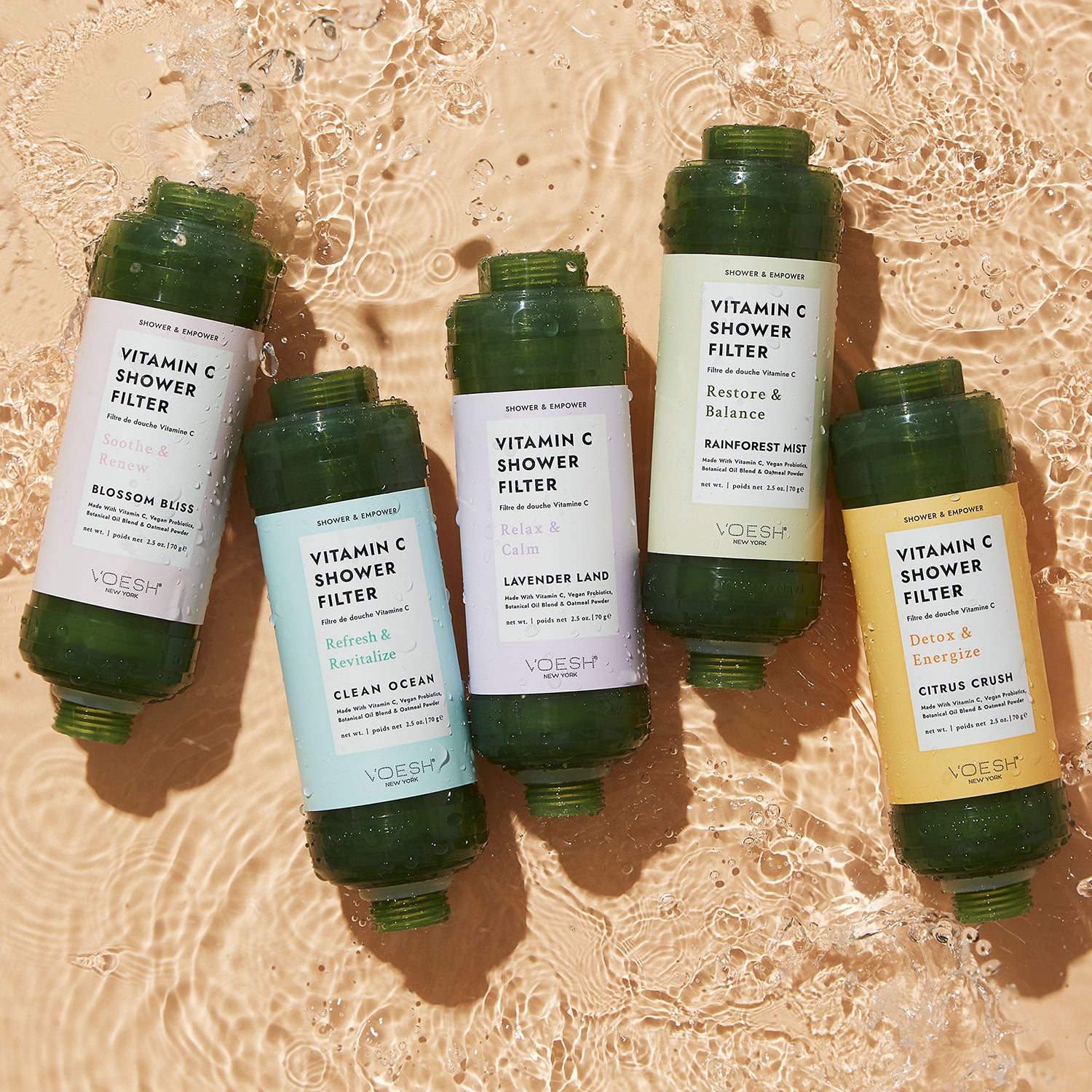 VOESH New York's Vitamin C Shower Filters