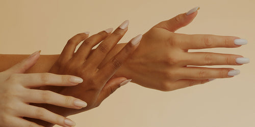 3 woman showing their beautiful hands