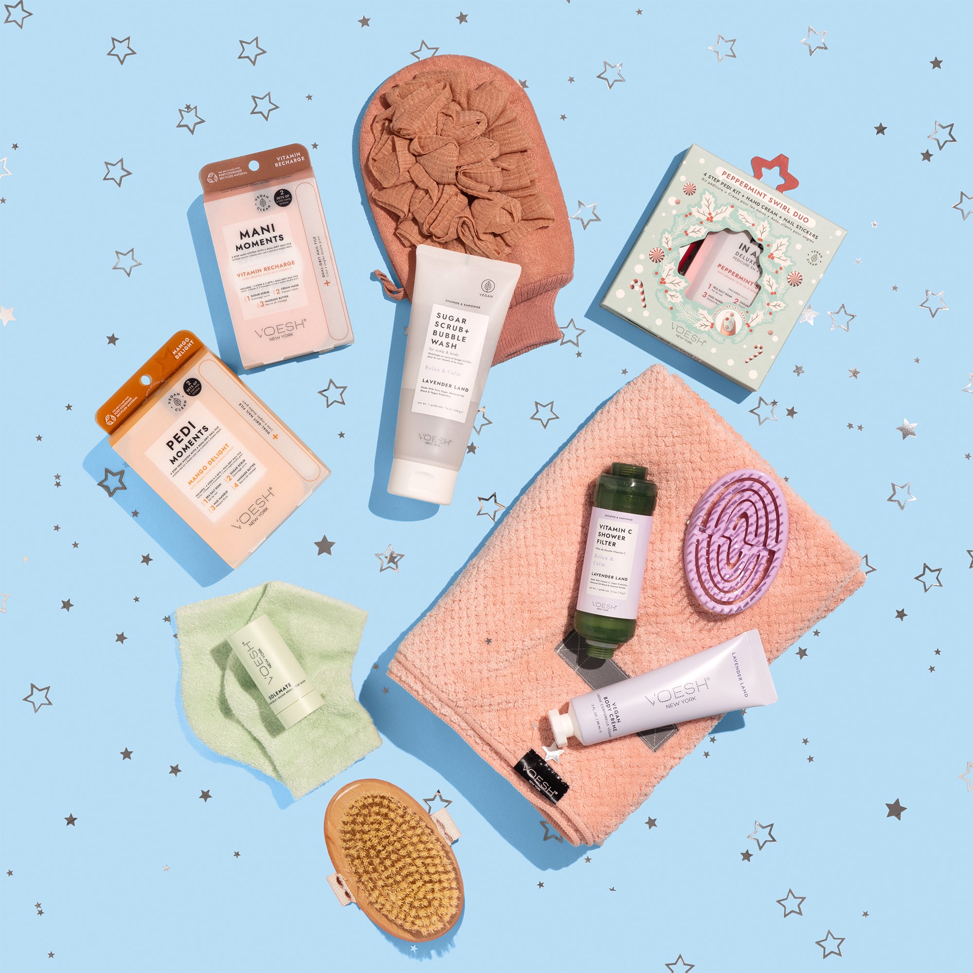 Voesh gift set featuring an assortment of product offerings