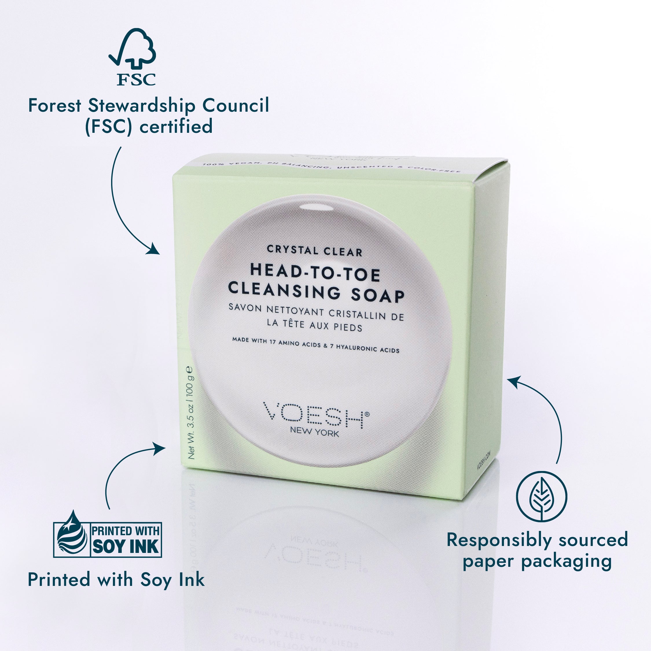 Crystal Clear Head-To-Toe Cleansing Soap | VOESH New York