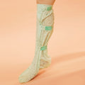 Womens Foot wearing cooling therapy treatment socks