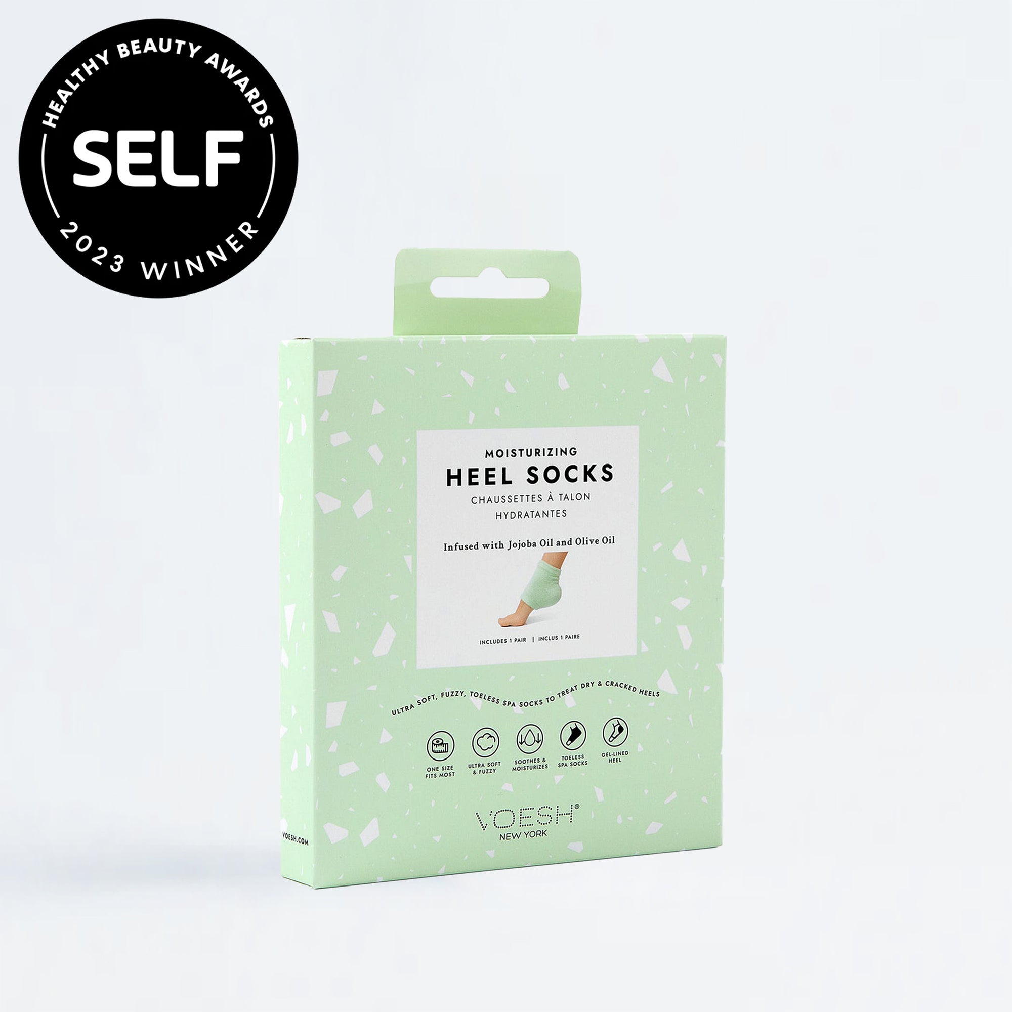 Moisturizing Heel Socks-Mint