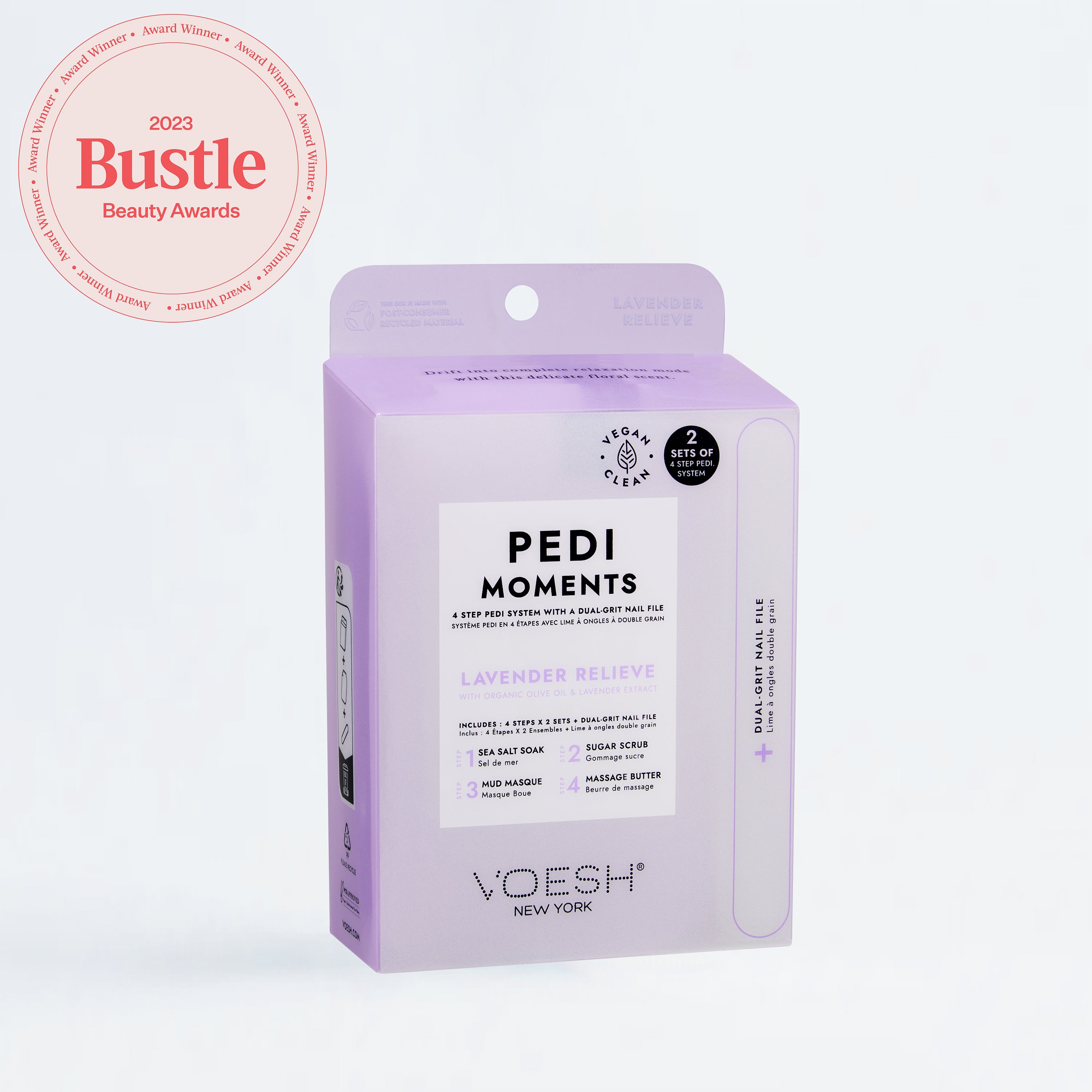 VOESH Pedi Moments Duo Lavender Relieve | Home Pedicure Kits