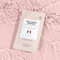 Collagen Gloves with argan oil gloves in package on pick background