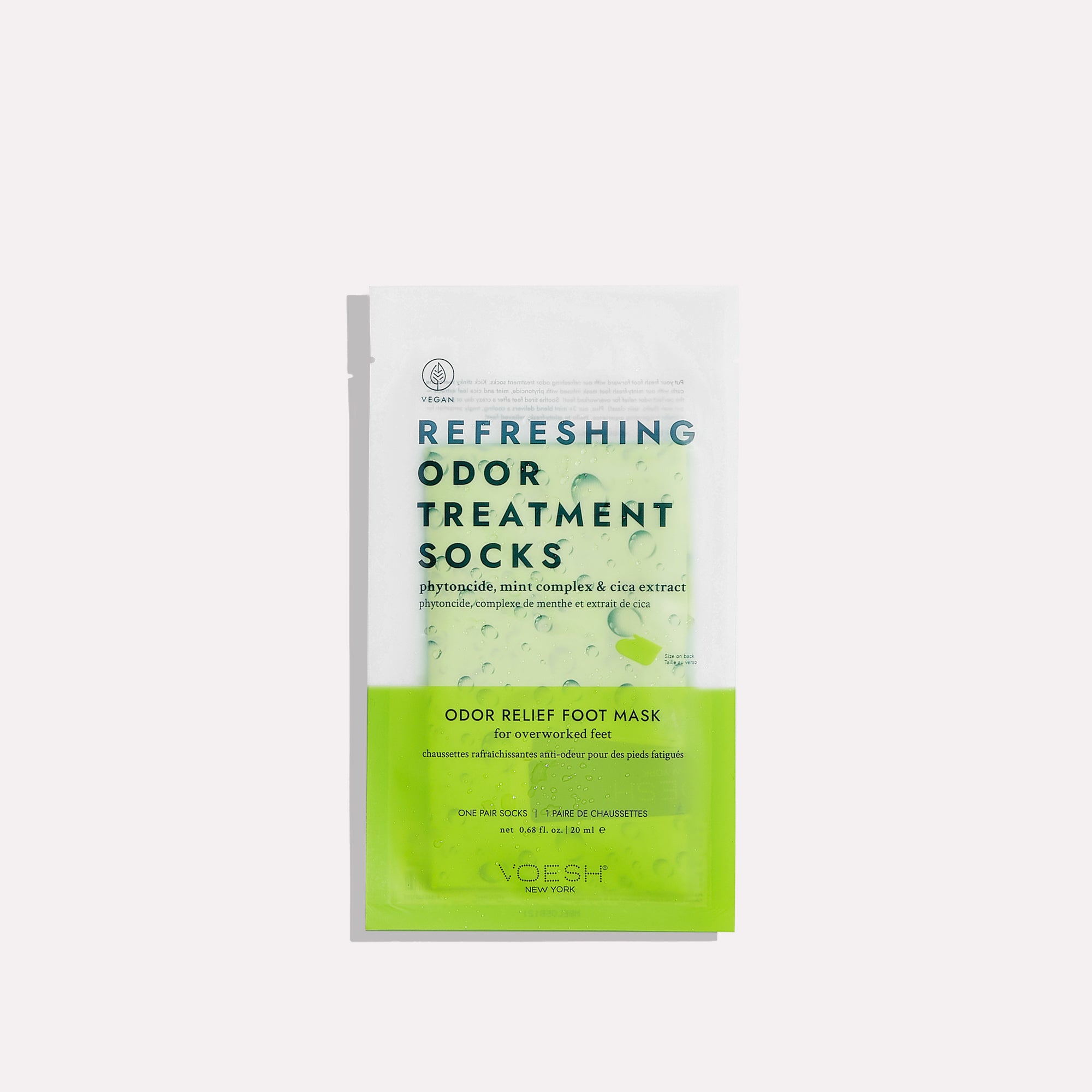 Refreshing Odor Treatment Socks on gray background