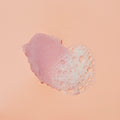lavender land Sugar scrub texture with bubble on pink background